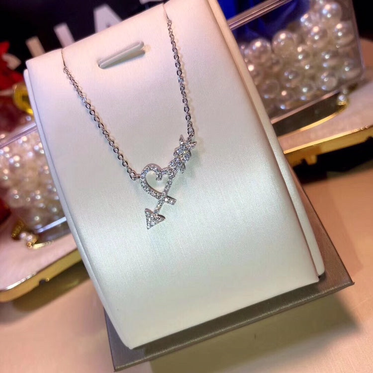 [Hevara Jewelry]COLGANTE HEART & ARROW NECKLACE