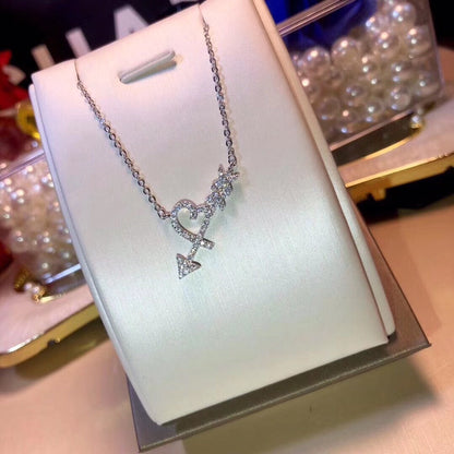[Hevara Jewelry]COLGANTE HEART & ARROW NECKLACE