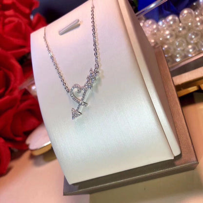 [Hevara Jewelry]COLGANTE HEART & ARROW NECKLACE