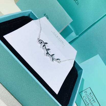 [Hevara Jewelry]PALOMA PICASSO STERLING SILVER OLIVE BRANCH NECKLACE