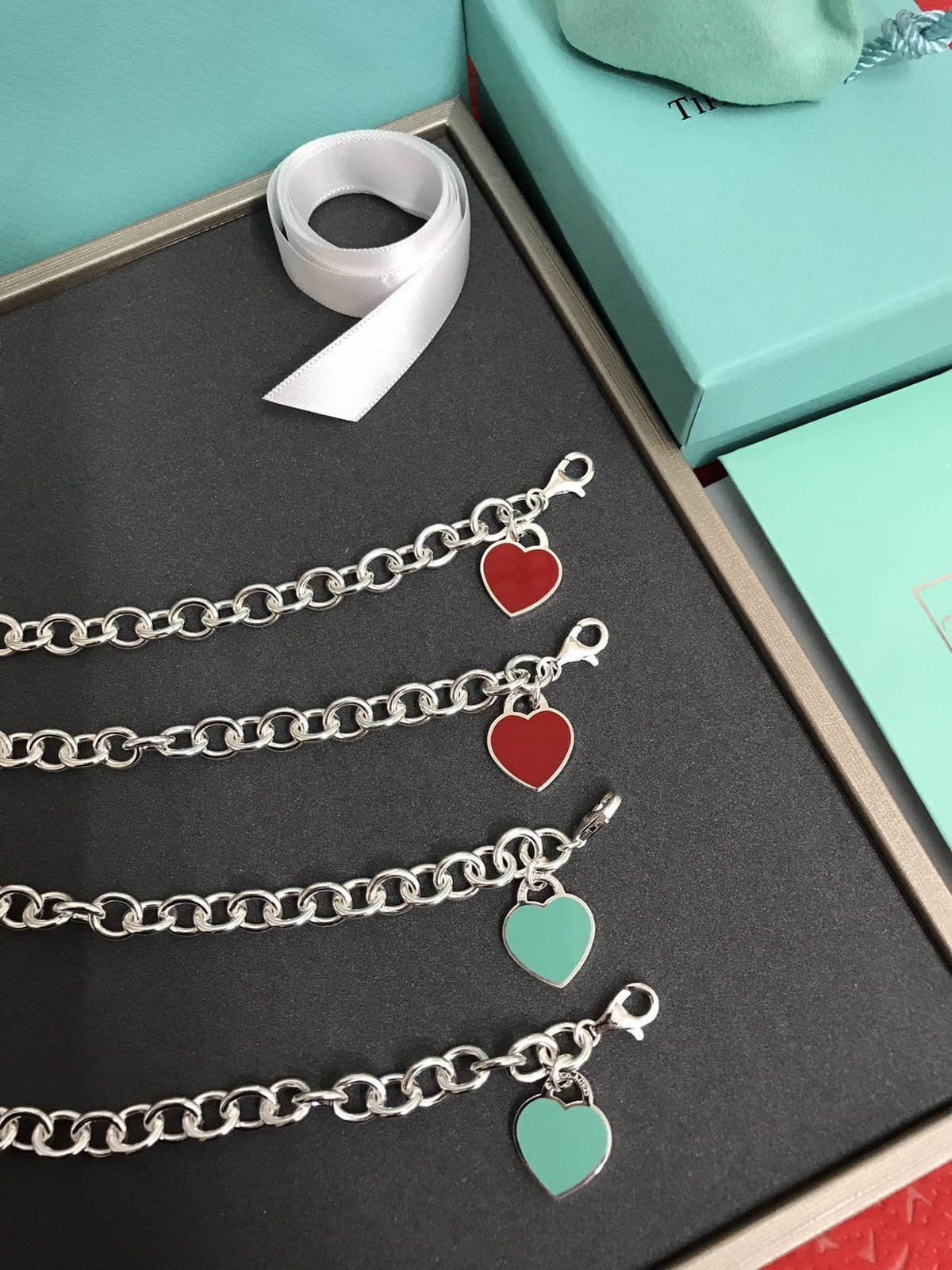 [Hevara Jewelry]HEART TAG BRACELET SILVER MEDIUM
