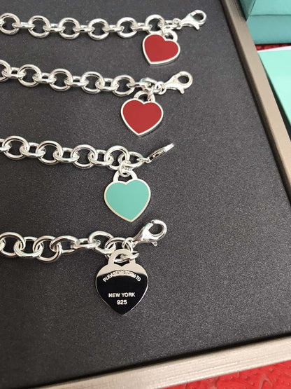 [Hevara Jewelry]HEART TAG BRACELET SILVER MEDIUM