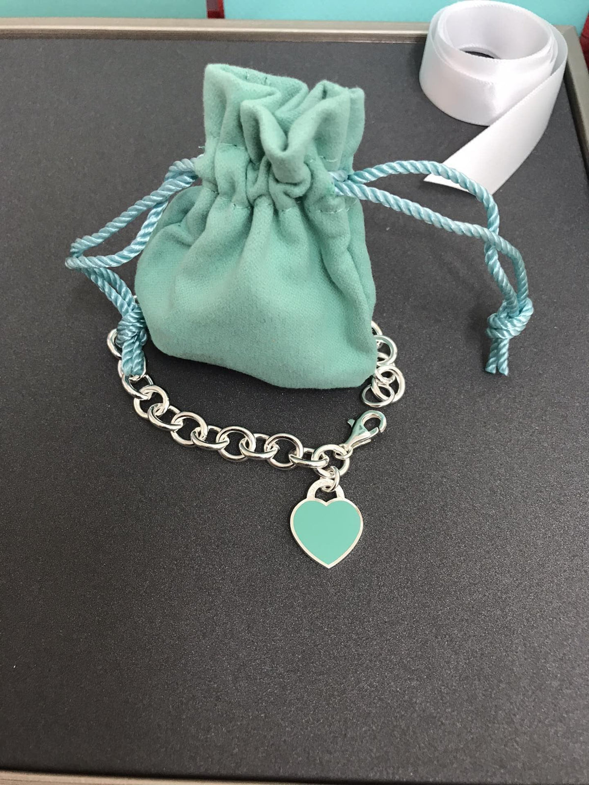 [Hevara Jewelry]HEART TAG BRACELET SILVER MEDIUM