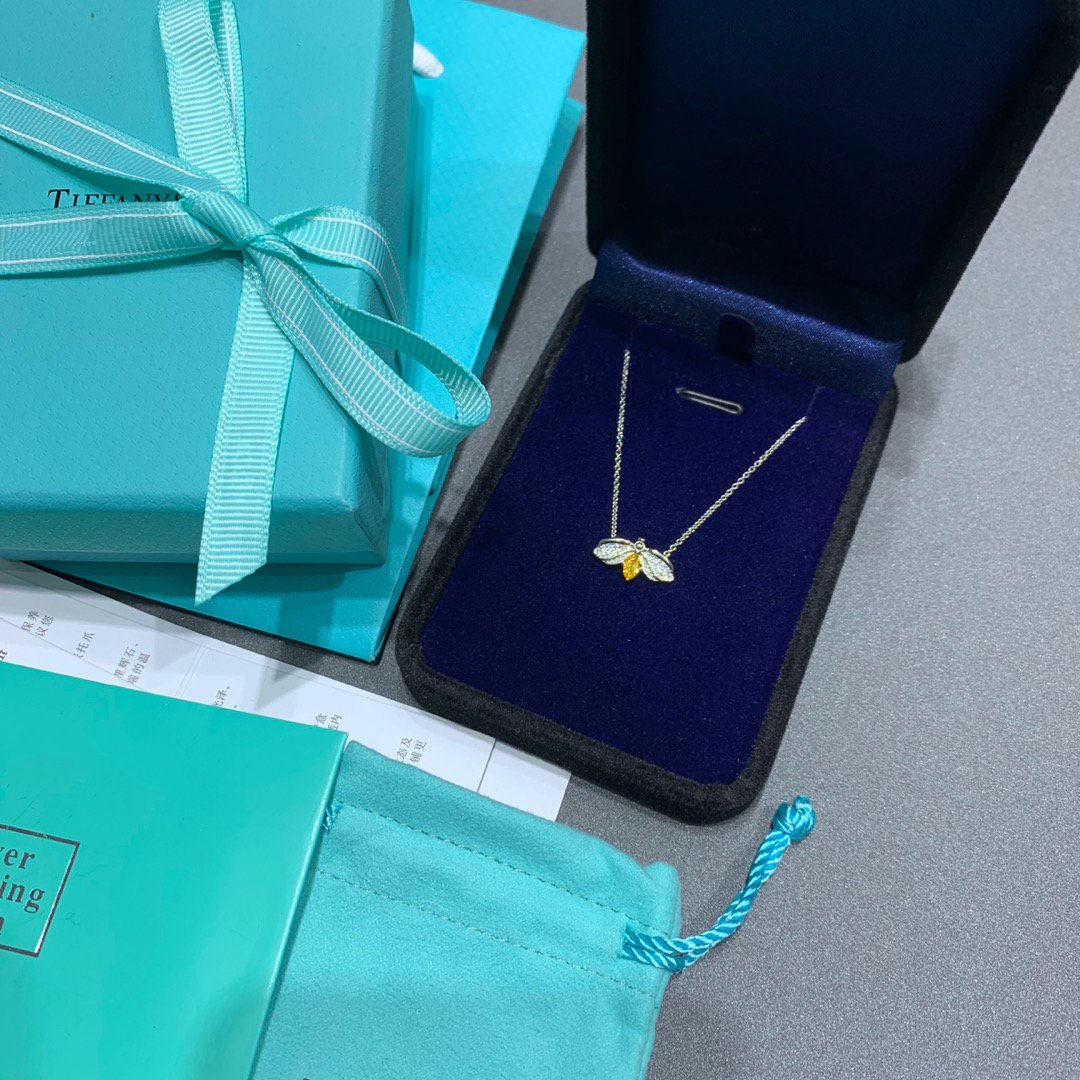 [Hevara Jewelry]PAPER FLOWERS YELLOW DIAMOND FIREFLY PENDANT