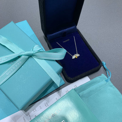 [Hevara Jewelry]PAPER FLOWERS YELLOW DIAMOND FIREFLY PENDANT