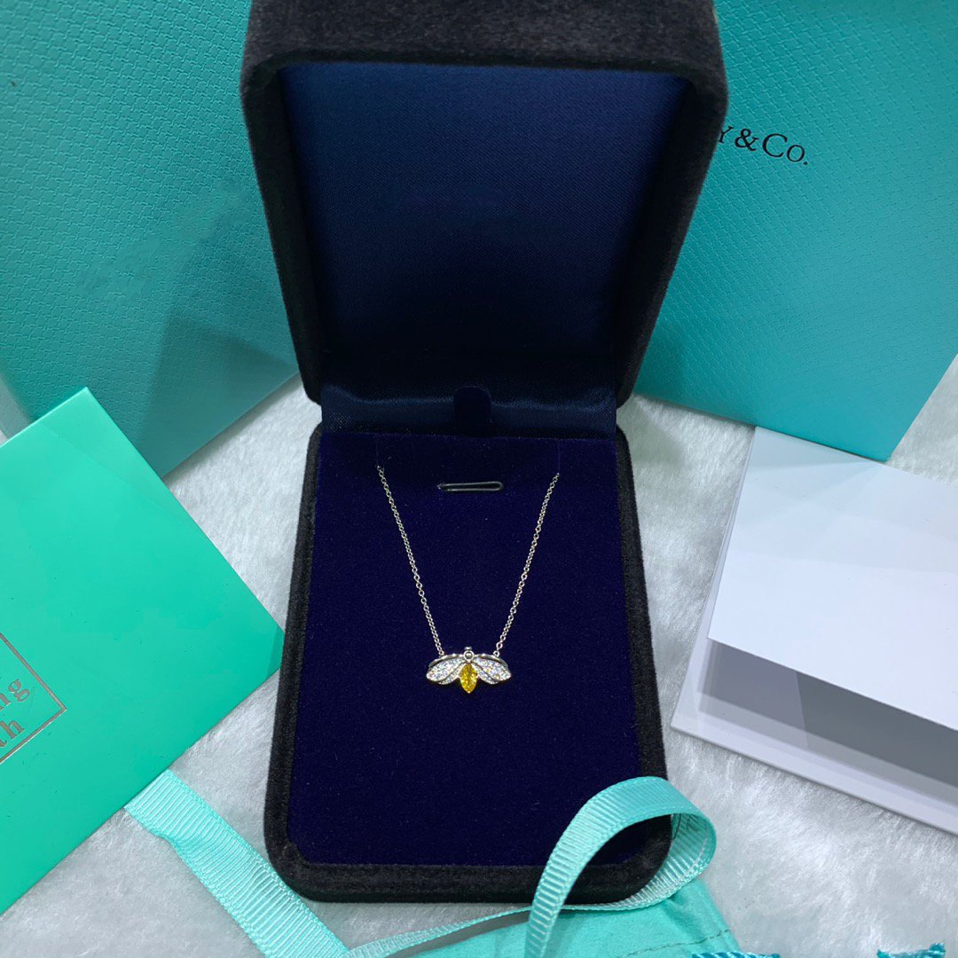 [Hevara Jewelry]PAPER FLOWERS YELLOW DIAMOND FIREFLY PENDANT