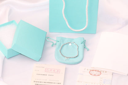[Hevara Jewelry]STERLING SILVER BOW BEAD BRACELET