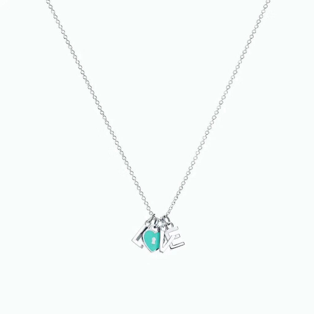 [Hevara Jewelry]COLLAR LOVE PLATA NECKLACE