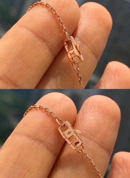 [⭐Hevara Jewelry]BLOSSOM PENDANT PINK GOLD AND DIAMOND