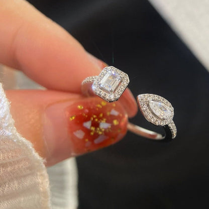 [⭐Hevara Jewelry]MY TWIN TOI & MOI SILVER DIAMOND RING