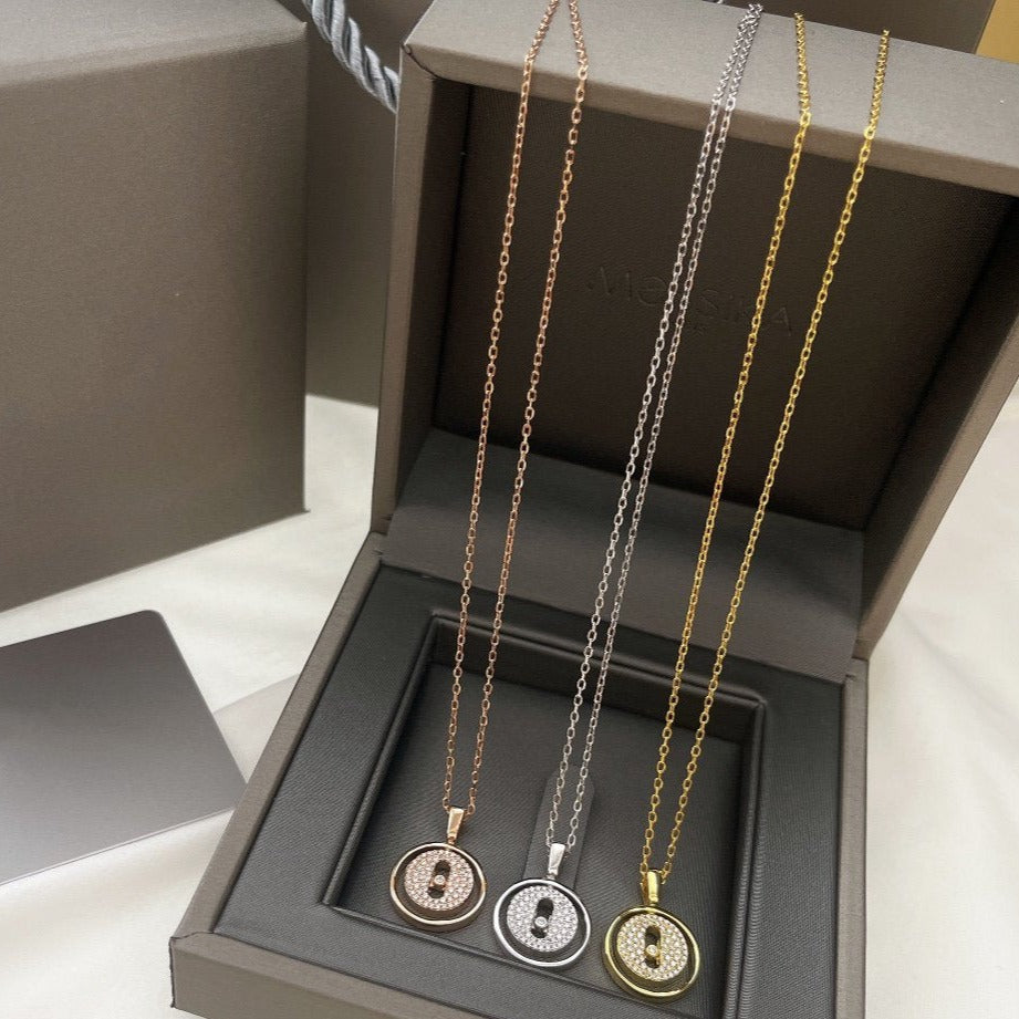 [⭐Hevara Jewelry]Demo MOVER PM PAVED NECKLACE