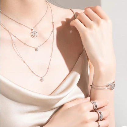 [⭐Hevara Jewelry]Demo MOVER PM PAVED NECKLACE