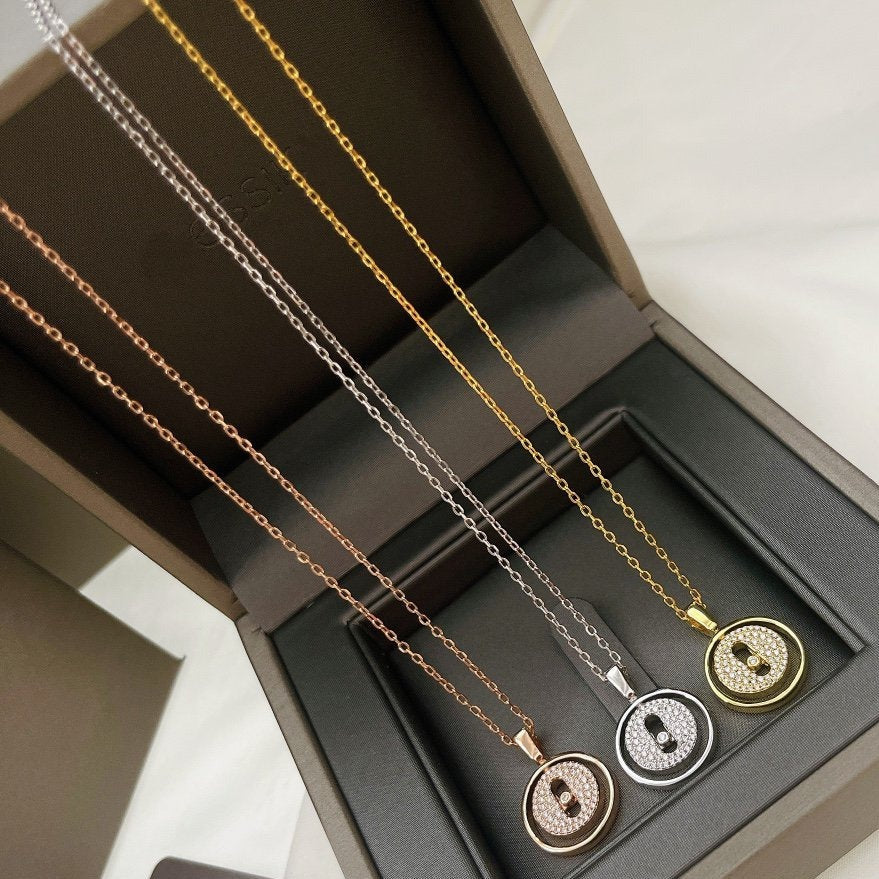 [⭐Hevara Jewelry]Demo MOVER PM PAVED NECKLACE