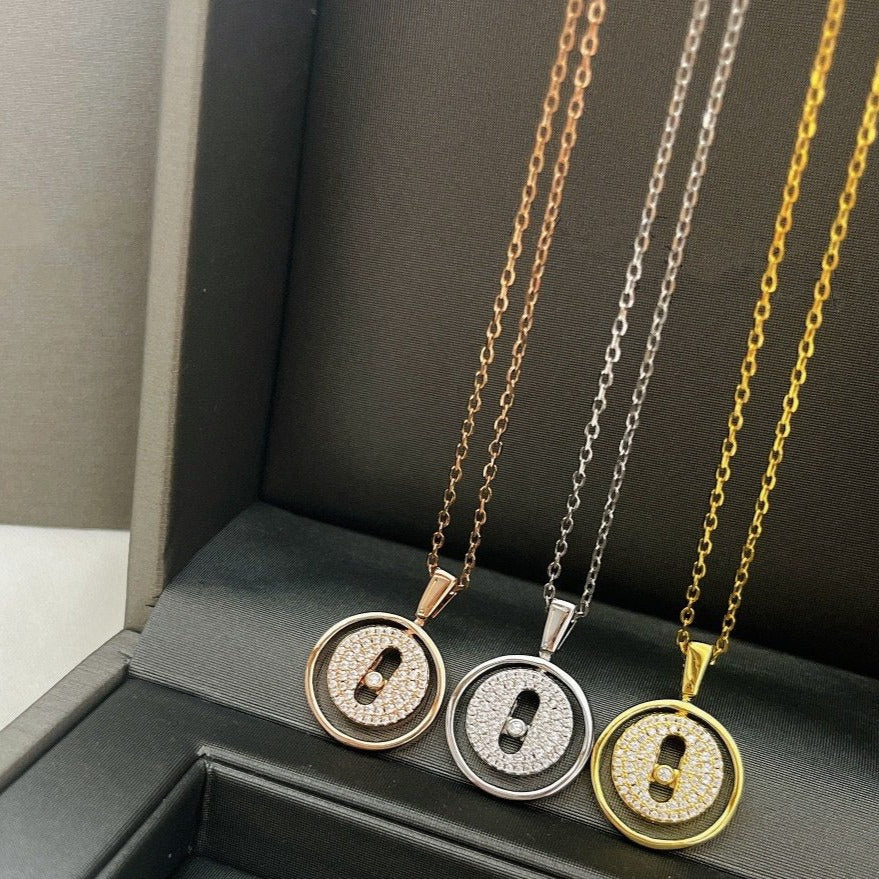 [⭐Hevara Jewelry]Demo MOVER PM PAVED NECKLACE
