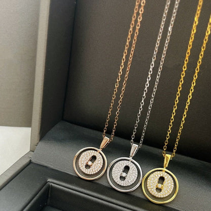 [⭐Hevara Jewelry]Demo MOVER PM PAVED NECKLACE