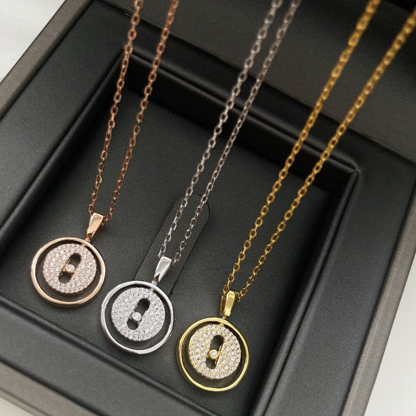 [⭐Hevara Jewelry]Demo MOVER PM PAVED NECKLACE