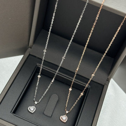 [⭐Hevara Jewelry]JOY HEART DIAMOND NECKLACE