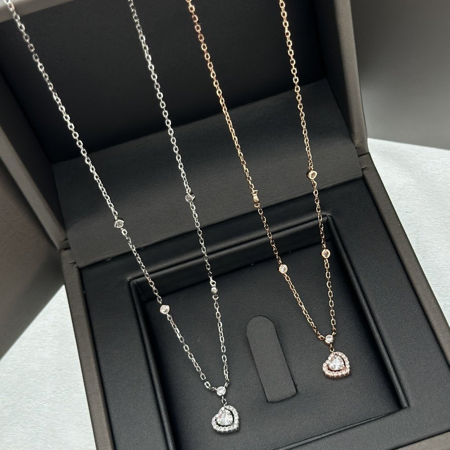 [⭐Hevara Jewelry]JOY HEART DIAMOND NECKLACE