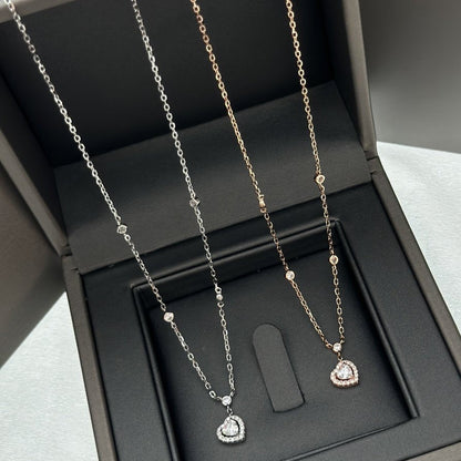 [⭐Hevara Jewelry]JOY HEART DIAMOND NECKLACE