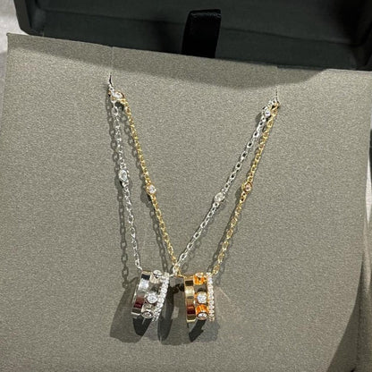[⭐Hevara Jewelry]CHAIN MOVE ROMANE PEDAND NECKLACE