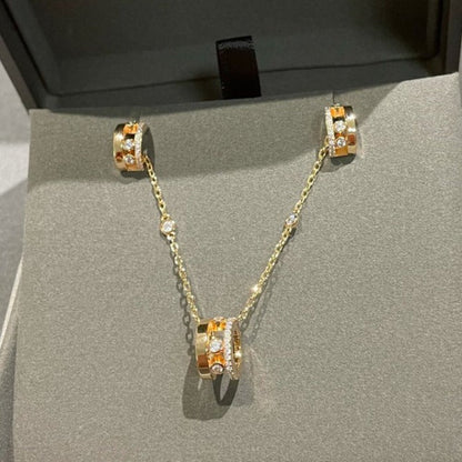 [⭐Hevara Jewelry]CHAIN MOVE ROMANE PEDAND NECKLACE
