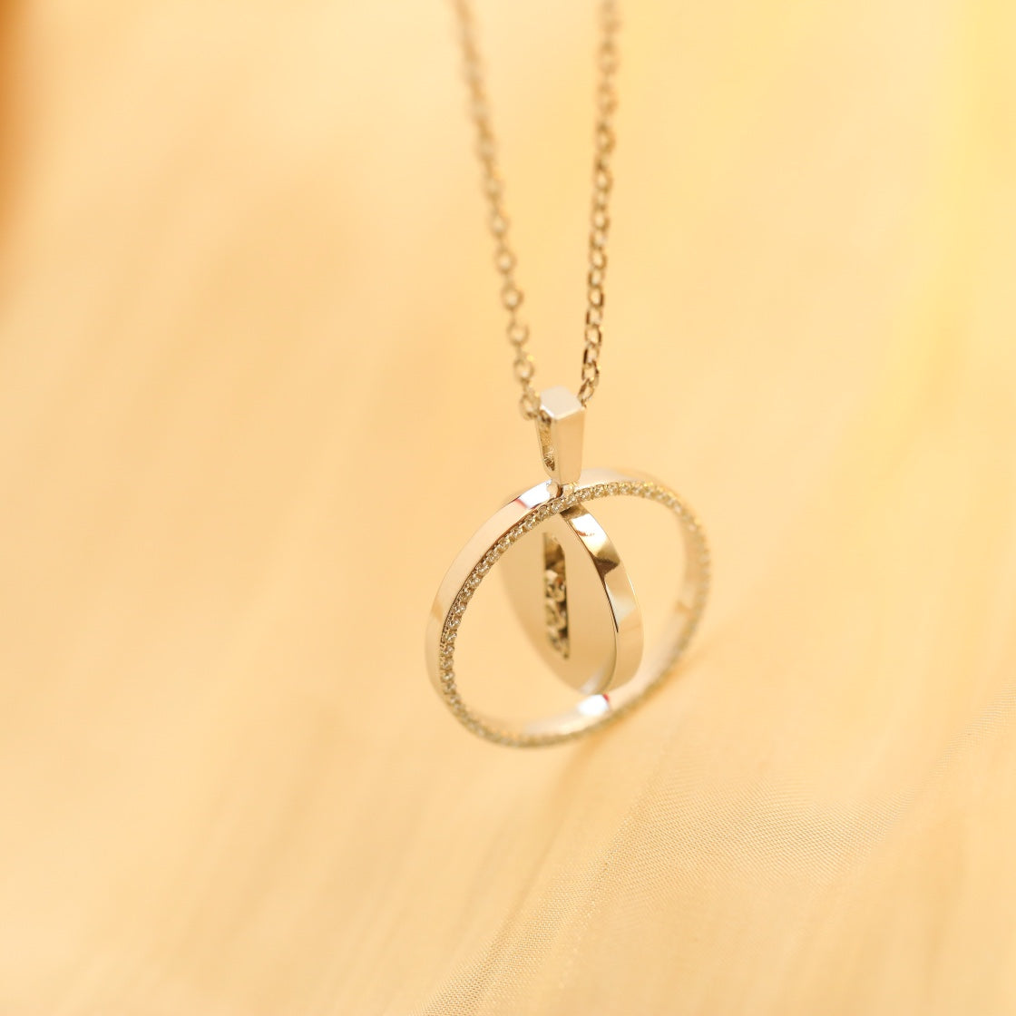 [⭐Hevara Jewelry]Demo MOVE MM SILVER DIAMOND NECKLACE