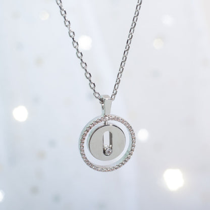 [⭐Hevara Jewelry]Demo MOVE PM NECKLACE SILVER DIAMOND