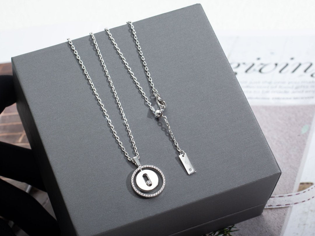[⭐Hevara Jewelry]Demo MOVE PM NECKLACE SILVER DIAMOND