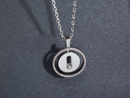 [⭐Hevara Jewelry]Demo MOVE PM NECKLACE SILVER DIAMOND