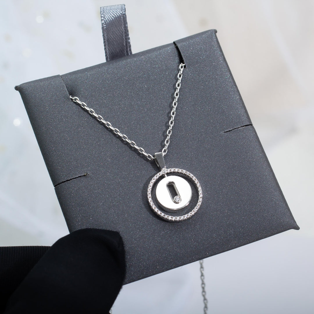 [⭐Hevara Jewelry]Demo MOVE PM NECKLACE SILVER DIAMOND