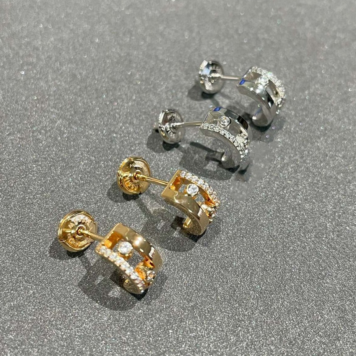 [⭐Hevara Jewelry]MOVE ROMANE EARRINGS DIAMOND