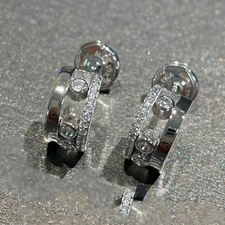 [⭐Hevara Jewelry]MOVE ROMANE EARRINGS DIAMOND