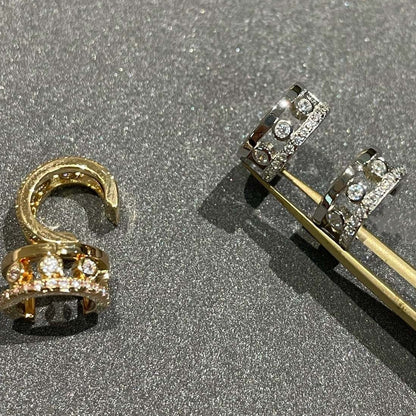[⭐Hevara Jewelry]MOVE ROMANE EARRINGS DIAMOND