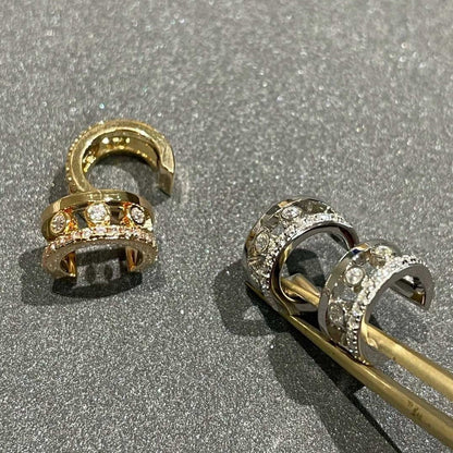 [⭐Hevara Jewelry]MOVE ROMANE EARRINGS DIAMOND