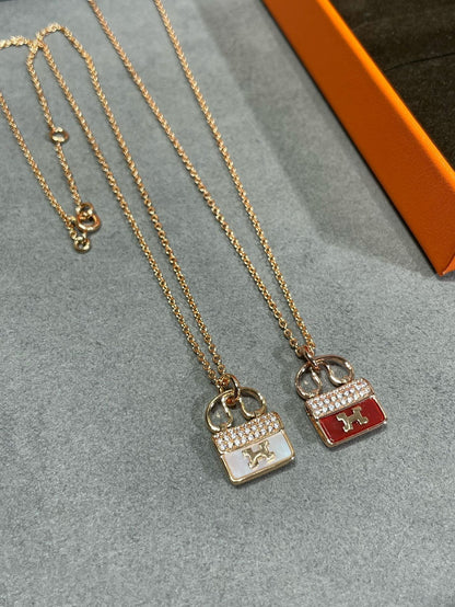 [⭐Hevara Jewelry]H CIRCE MOISSANITE PENDANT NECKLACE GOLD
