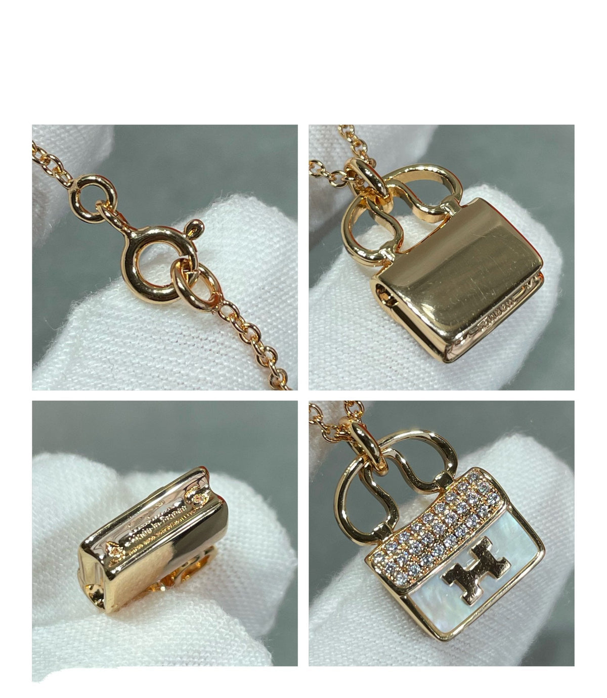 [⭐Hevara Jewelry]H CIRCE MOISSANITE PENDANT NECKLACE GOLD