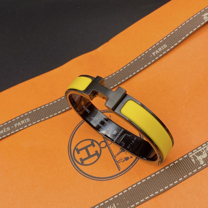 [⭐Hevara Jewelry]CLIC HM SO BLACK YELLOW BRACELET
