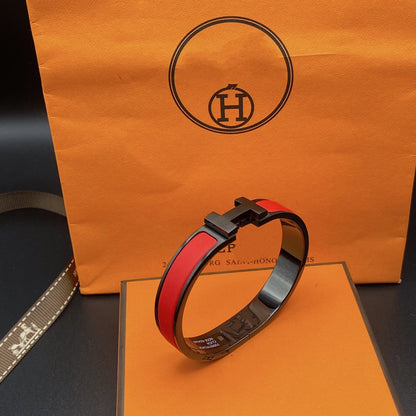 [⭐Hevara Jewelry]CLIC HM SO BLACK RED BRACELET