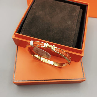 [⭐Hevara Jewelry]CLASSIC HM CLIC RED 8MM ENAMEL BRACELET