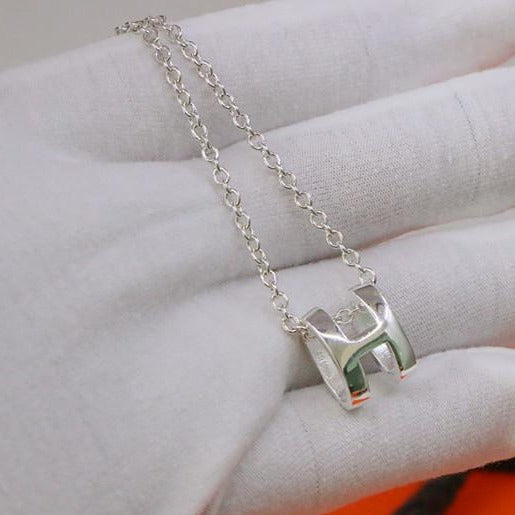 [⭐Hevara Jewelry]HM NECKLACE H LETTER OVAL SERIES