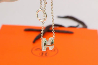[⭐Hevara Jewelry]HM NECKLACE H LETTER OVAL SERIES
