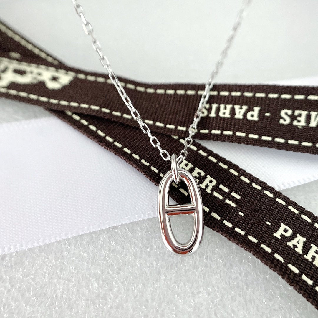 [⭐Hevara Jewelry]HM PIG NOSE NECKLACE