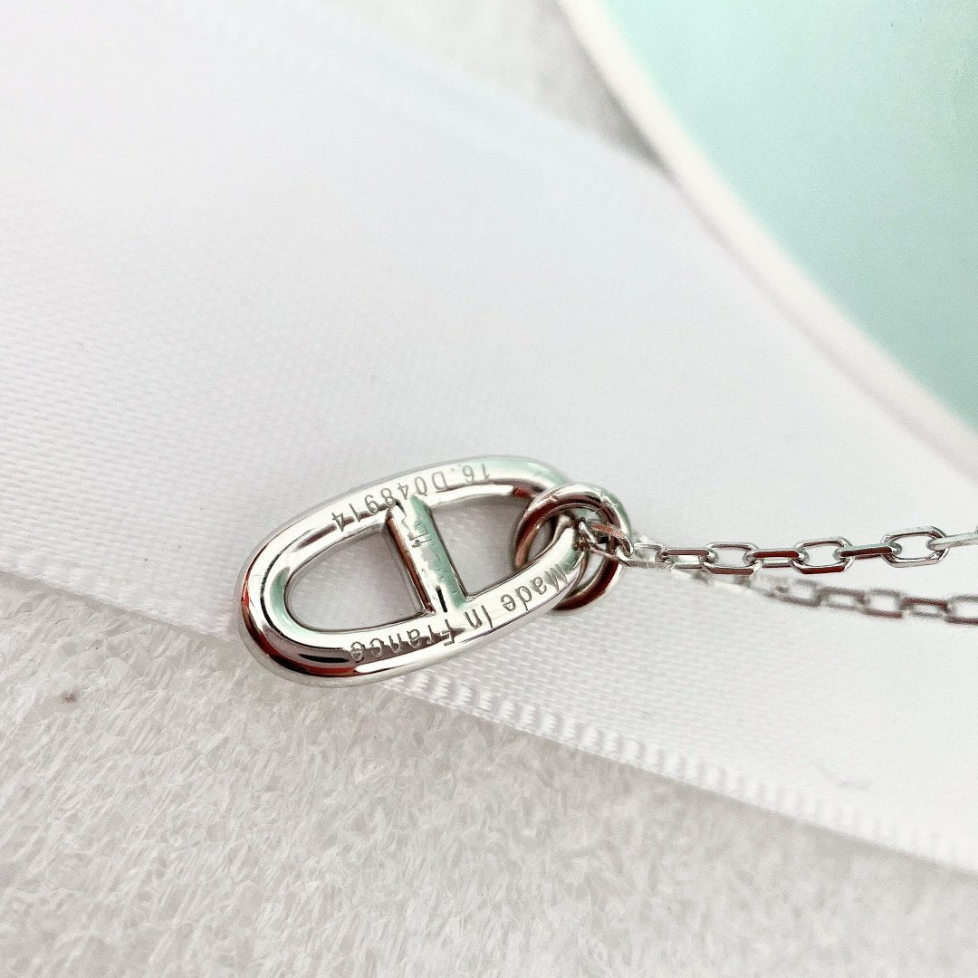 [⭐Hevara Jewelry]HM PIG NOSE NECKLACE