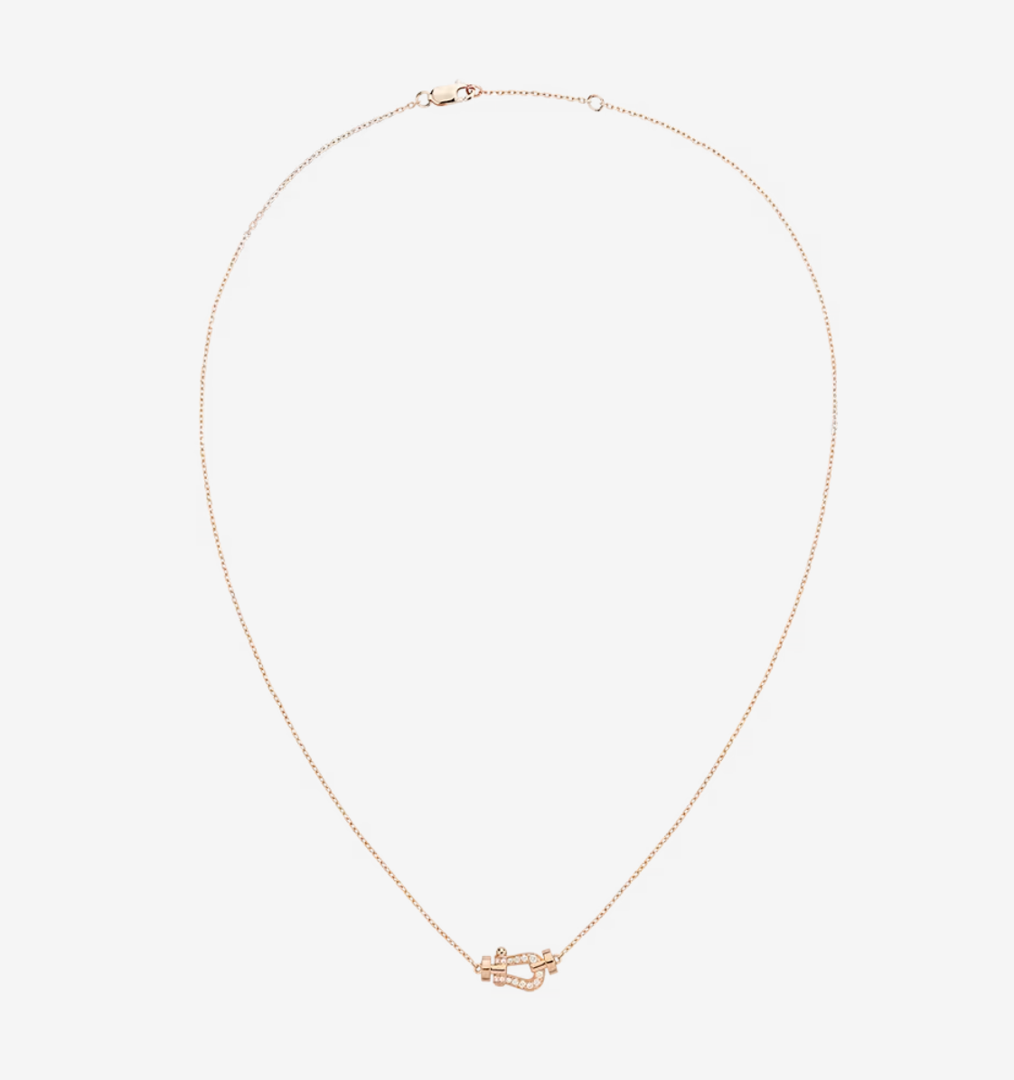 [⭐Hevara Jewelry]FORCE 10 DIAMOND PINK GOLD NECKLACE MINI MODEL