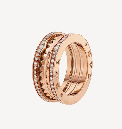 [⭐Hevara Jewelry]ZERO 1 ROCK DIAMOND PINK GOLD