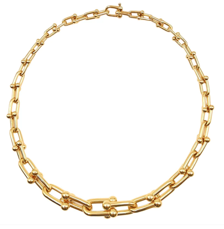 [Hevara Jewelry]HARDWEAR PINK GOLD CHOKER