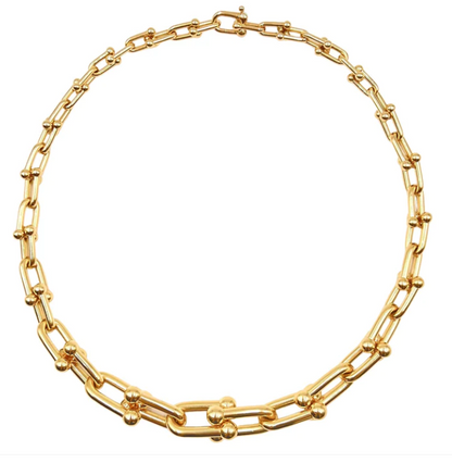 [Hevara Jewelry]HARDWEAR PINK GOLD CHOKER