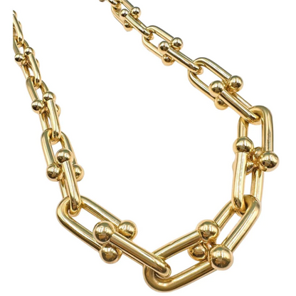 [Hevara Jewelry]HARDWEAR PINK GOLD CHOKER