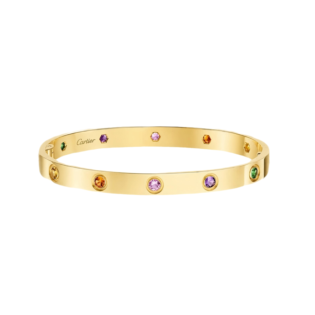 [⭐Hevara Jewelry] 2026 RAINBOW LOVE BRACELET 6.1MM  10 DIAMONDS