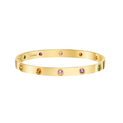 [⭐Hevara Jewelry] 2026 RAINBOW LOVE BRACELET 6.1MM  10 DIAMONDS